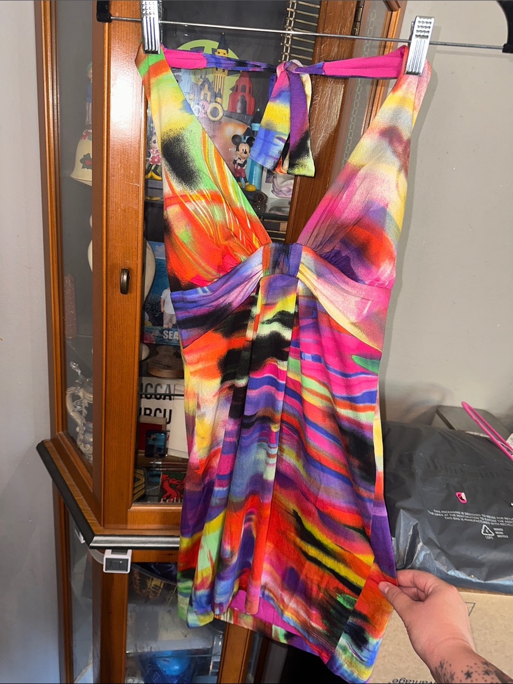 Vibrant Multicolor Tie-Back Sundress - Picture 2 of 4
